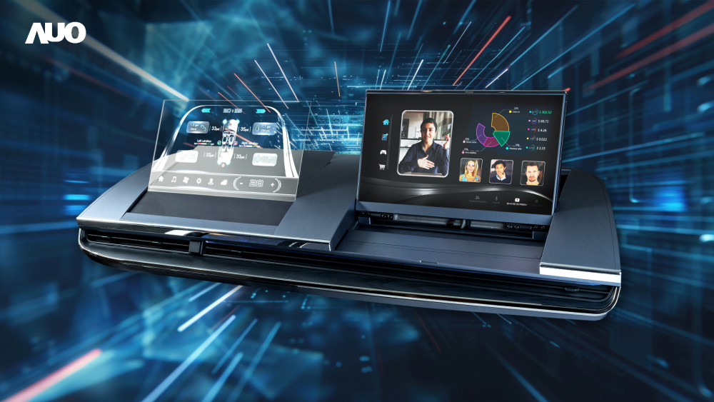 熊猫体育「中国」Micro LED Display HMI解决方案打造透明Micro LED前座仪表，呈现信息并保留驾驶视野开阔；亦为副驾驶座乘客打造收放自如的Micro LED屏幕，在不影响显示质量的前提于显示区内建镜头，让用户能与视讯对象直接眼神接触，提供绝佳的双向沟通体验