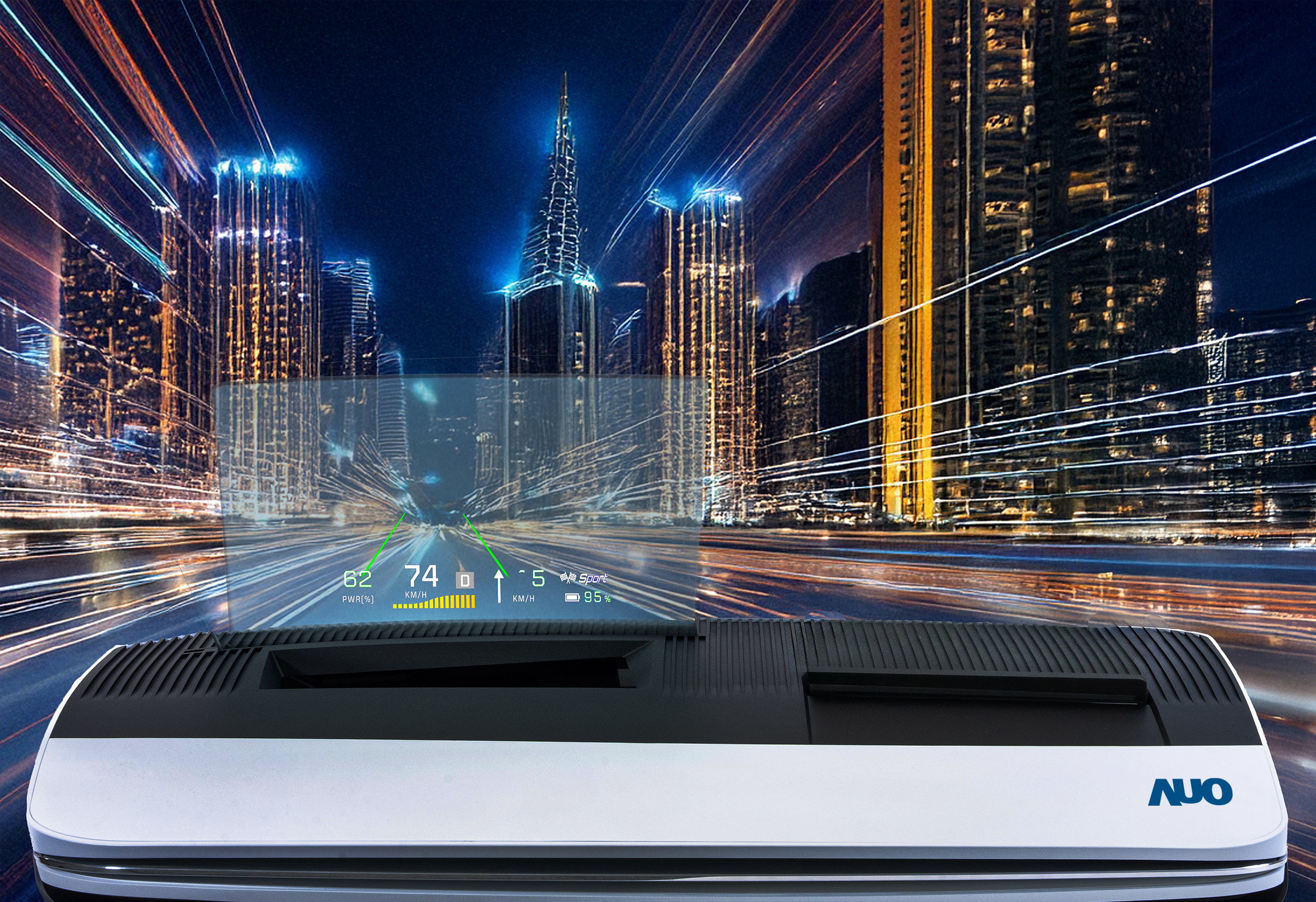 熊猫体育「中国」推出13吋Micro LED抬头显示器，提供高入眼亮度、高色彩饱和度的显示质量，在阳光下或黑暗中都清晰可见，并利用Micro LED模块体积小的优势，解决车用空间有限的痛点